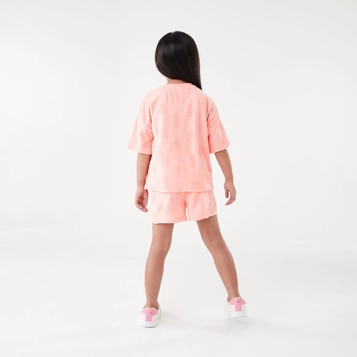 7 Short Sleeve Texture T-shirt Org Rnbw, 7 of 9