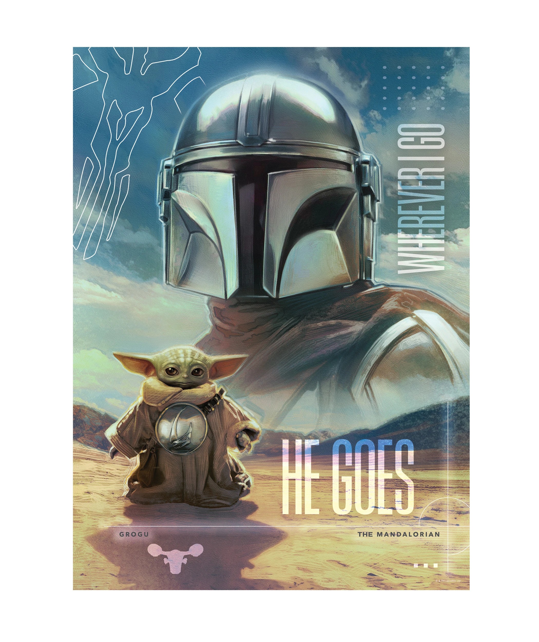 3 Disney Harlington 500 Piece Puzzle the Mandalorian & Grogu - Multi, 3 of 3
