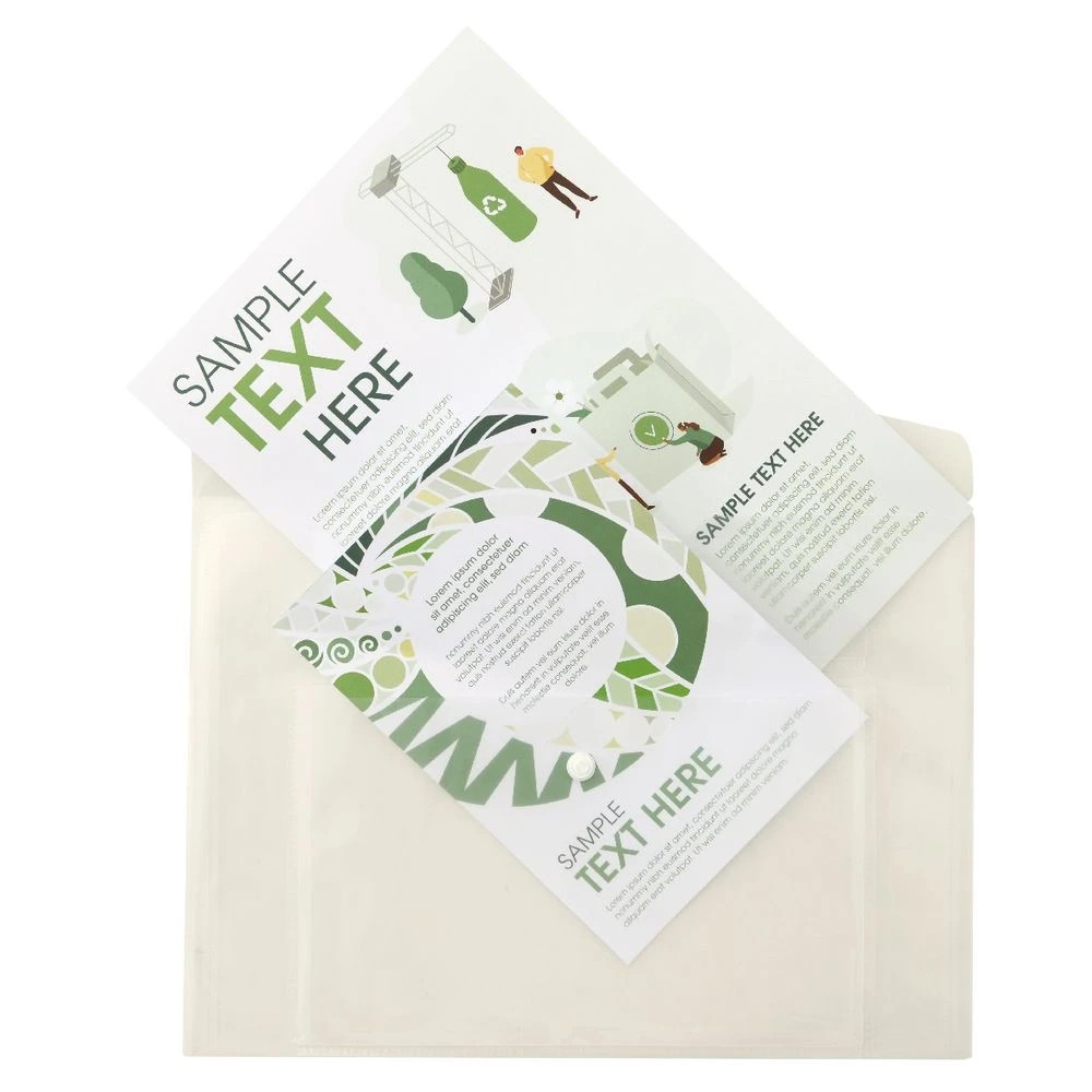 3 J.Burrows Duo Document Wallet Clear, 3 of 3