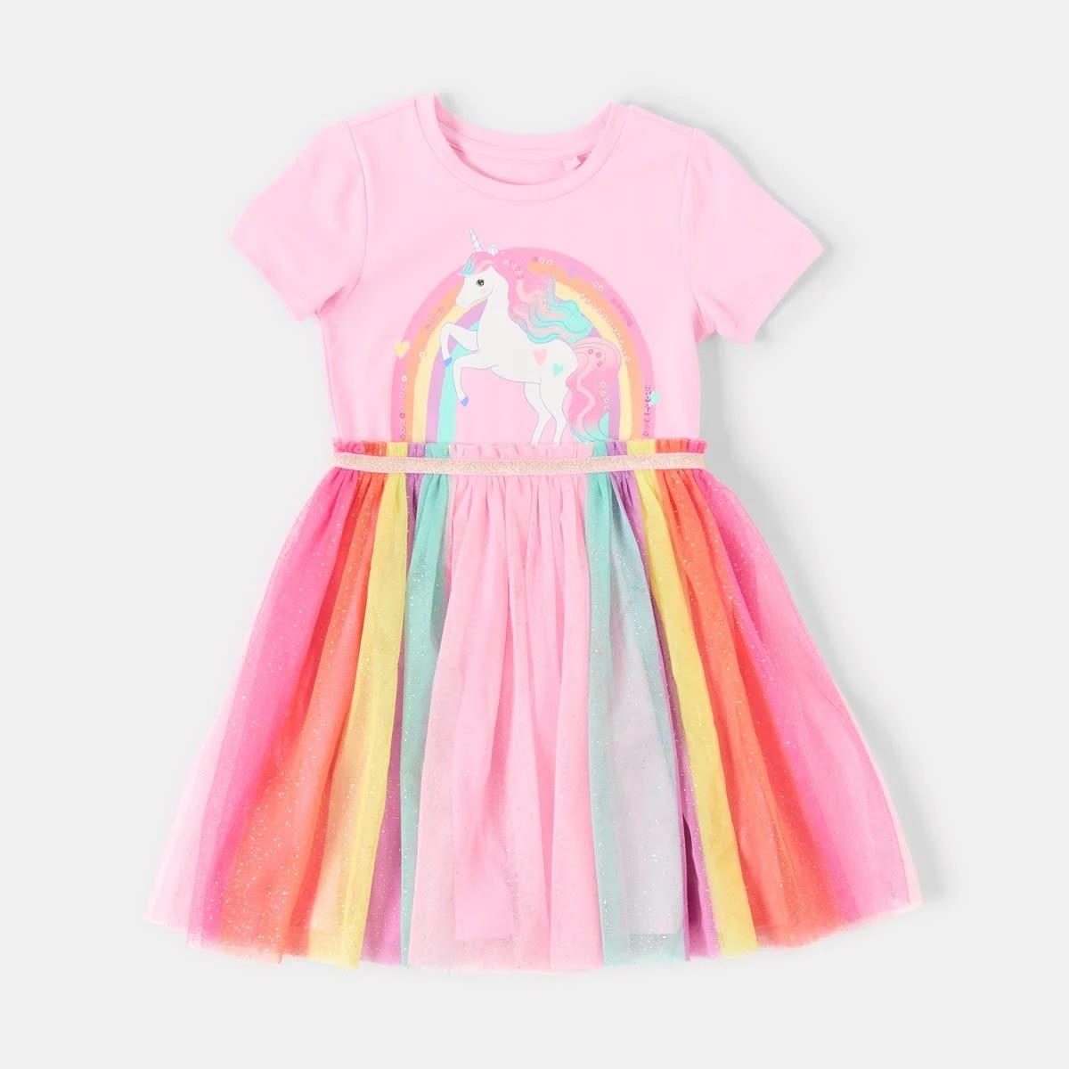 8 Short Sleeve Tutu Dress Pnk Unicrn, 8 of 9