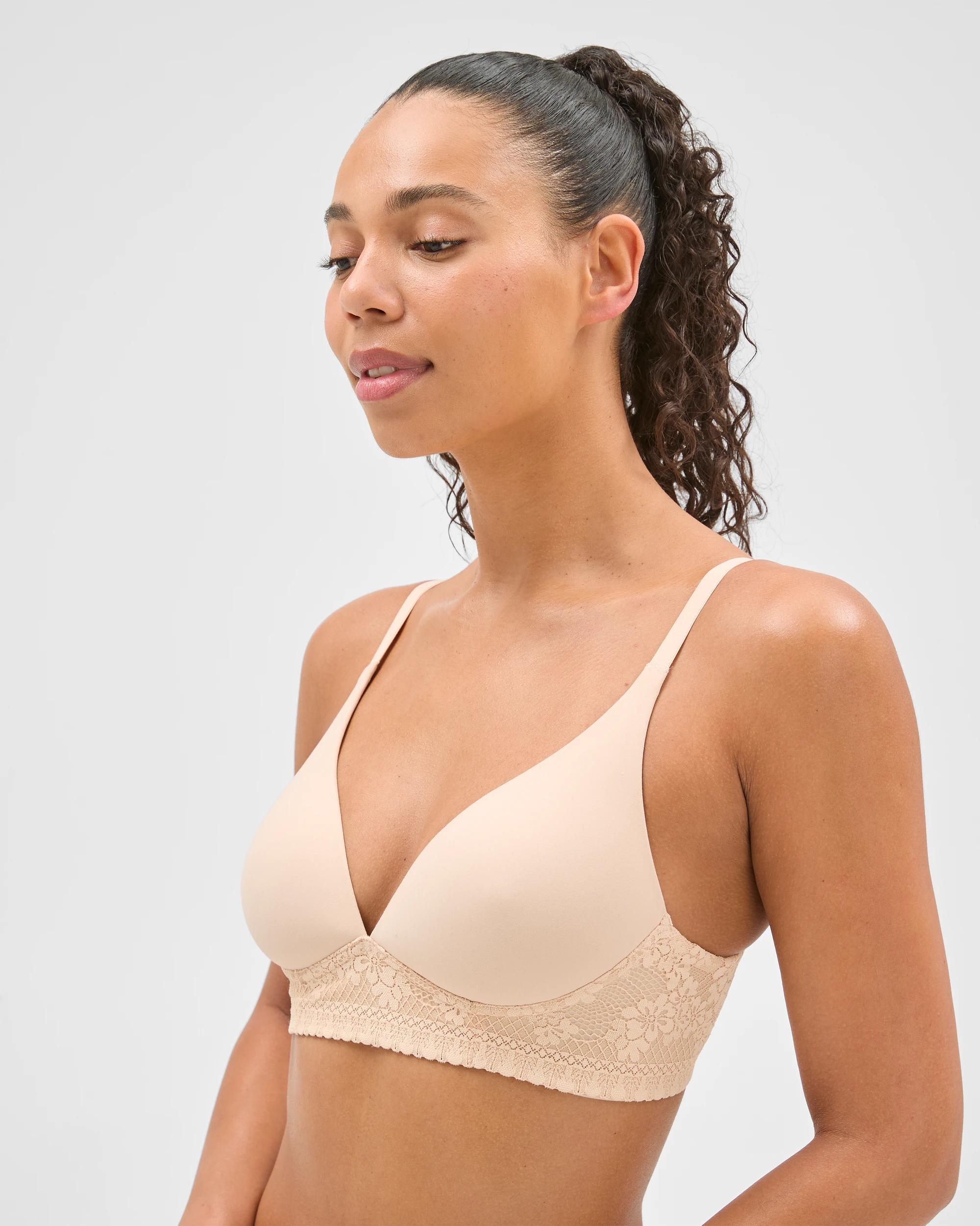 3 Target Woman Soft Comfort Wirefree T-Shirt Bra BARE BEAUTY, 3 of 4