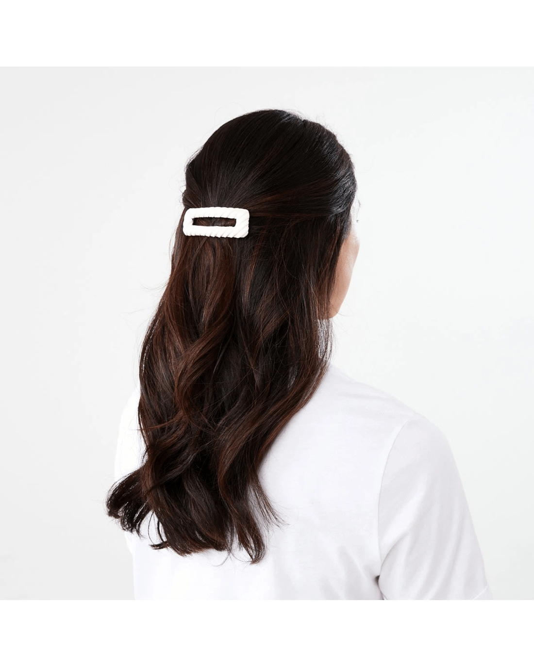 3 2 Pack Black Faux Leather Snap Hair Clip, 3 of 4