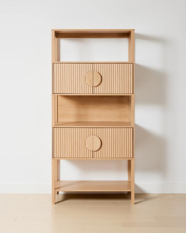 Ryan Tall Bookshelf with Doors -