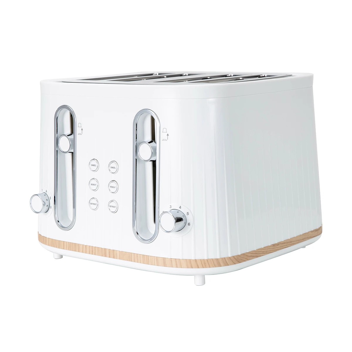 1 4 Slice Toaster - White, 1 of 8