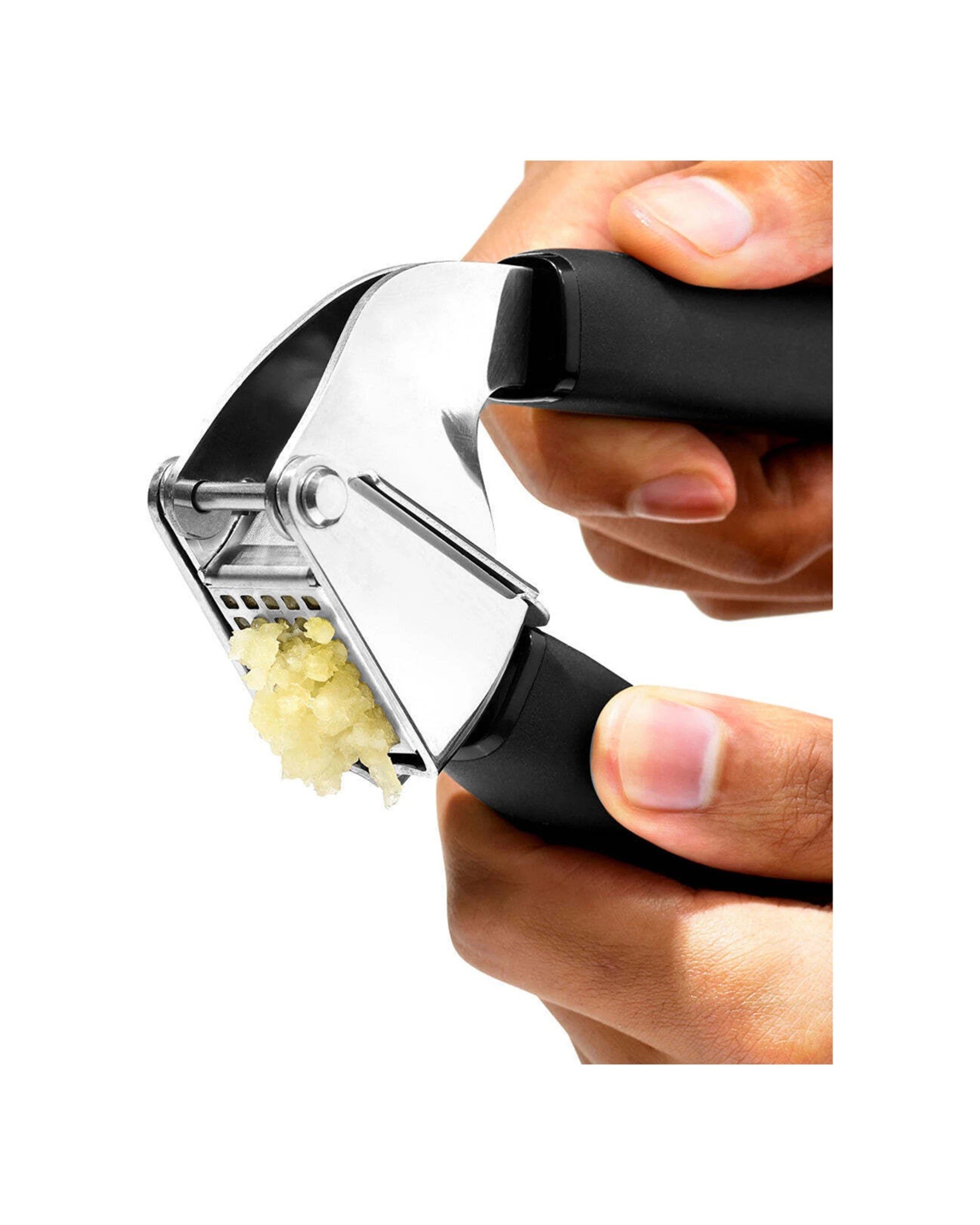8 Oxo Good Grips Stainless Steel Garlic Press Soft Grip Dishwasher Safe - Black, 8 of 9