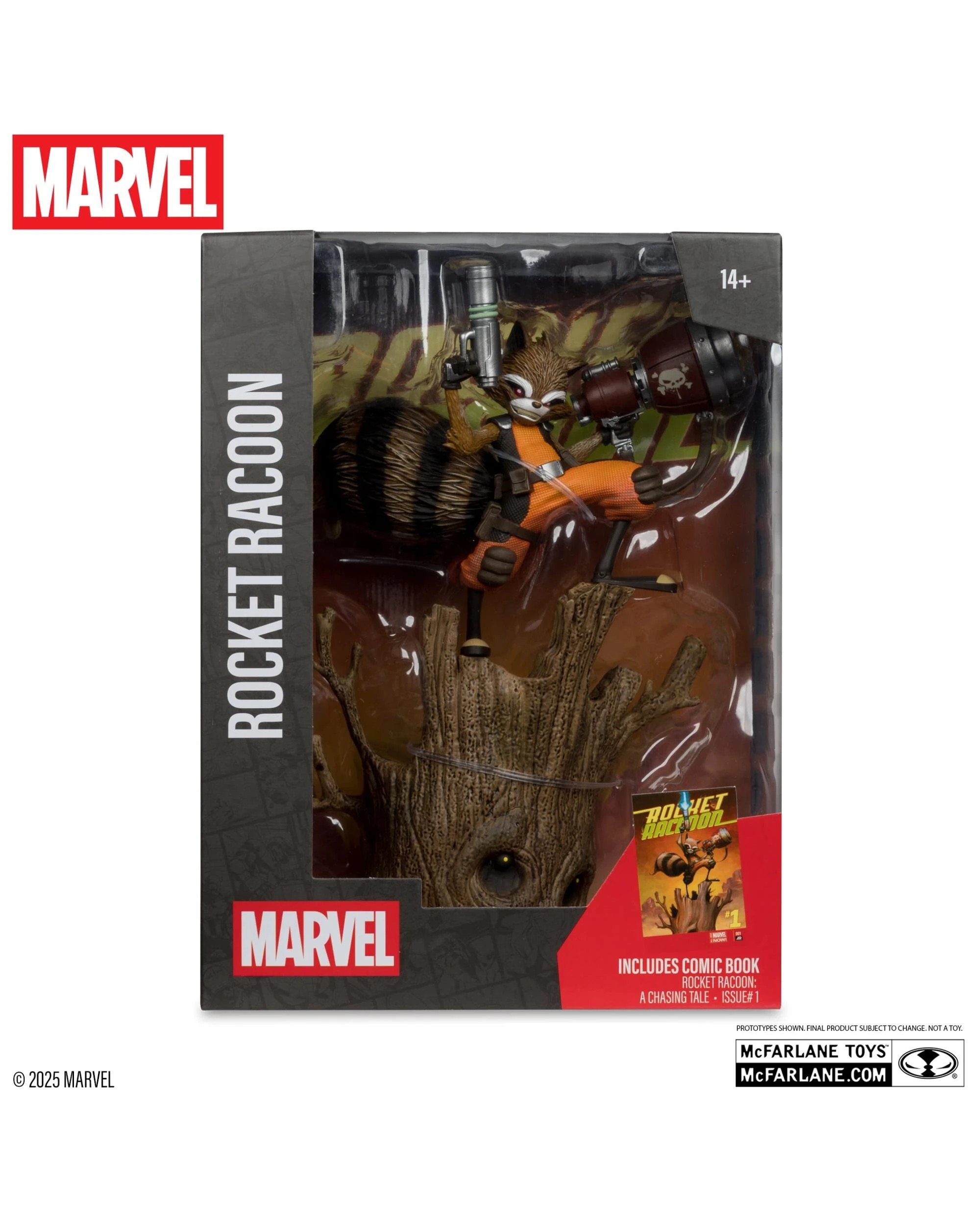 8 Marvel Rocket Raccoon #1 Chasing Tale 1:6 Scale Figure, 8 of 10
