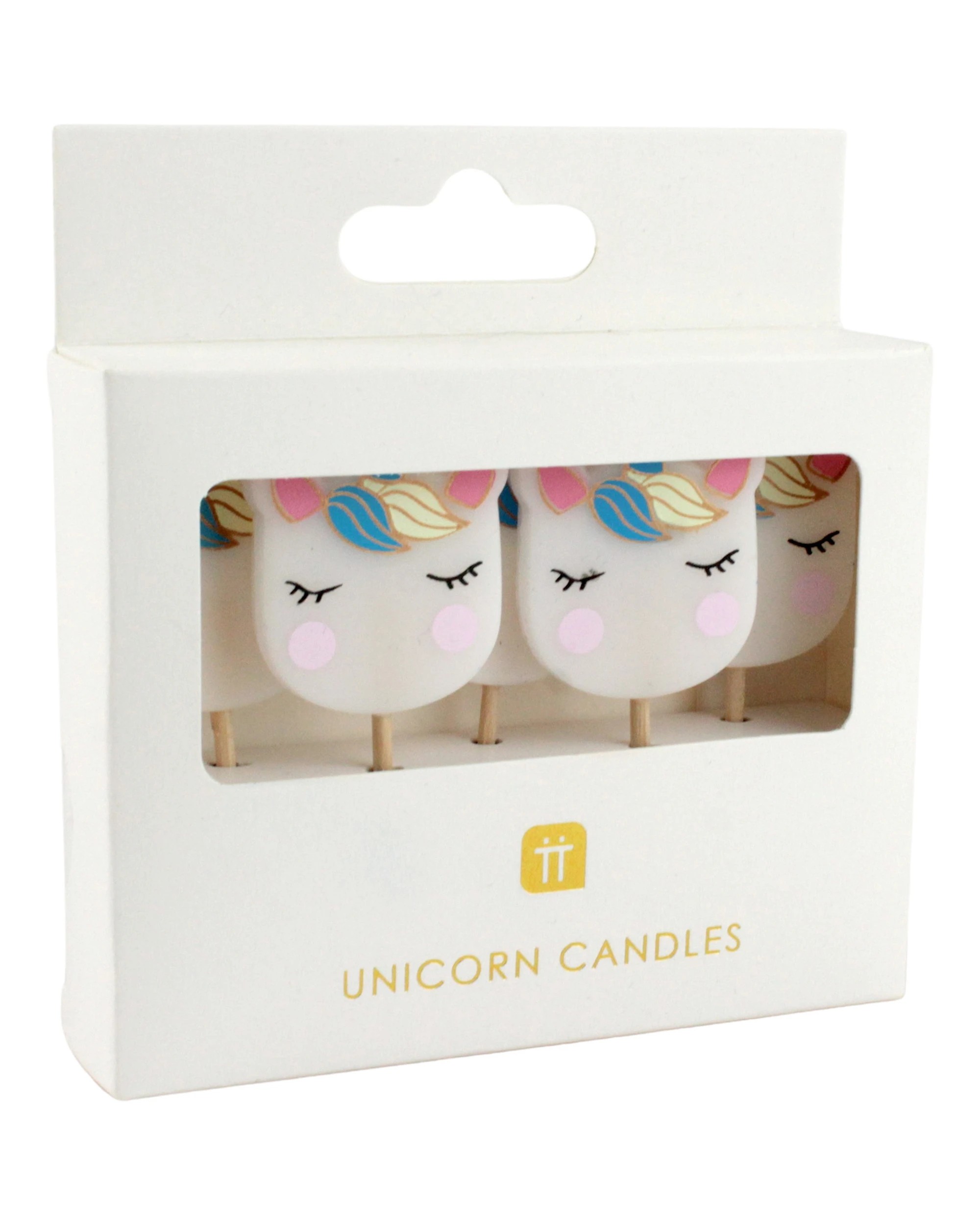 5 Talking Tables We Heart Unicorn Cake Candles Set of 5 - Multi, 5 of 6