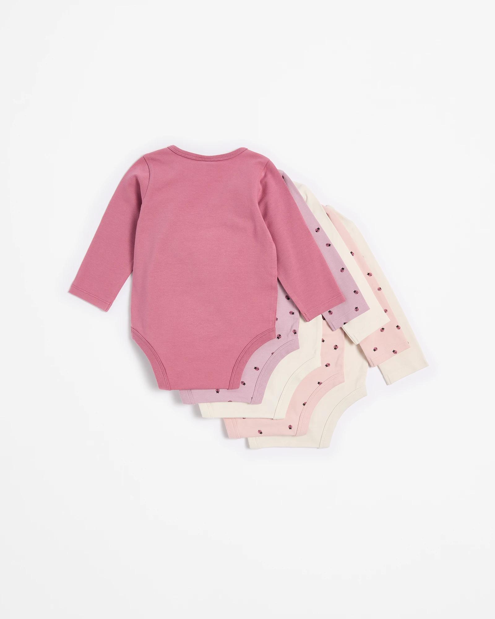 7 Target Baby Organic Cotton Bodysuits 5 Pack LADYBUG, 7 of 7