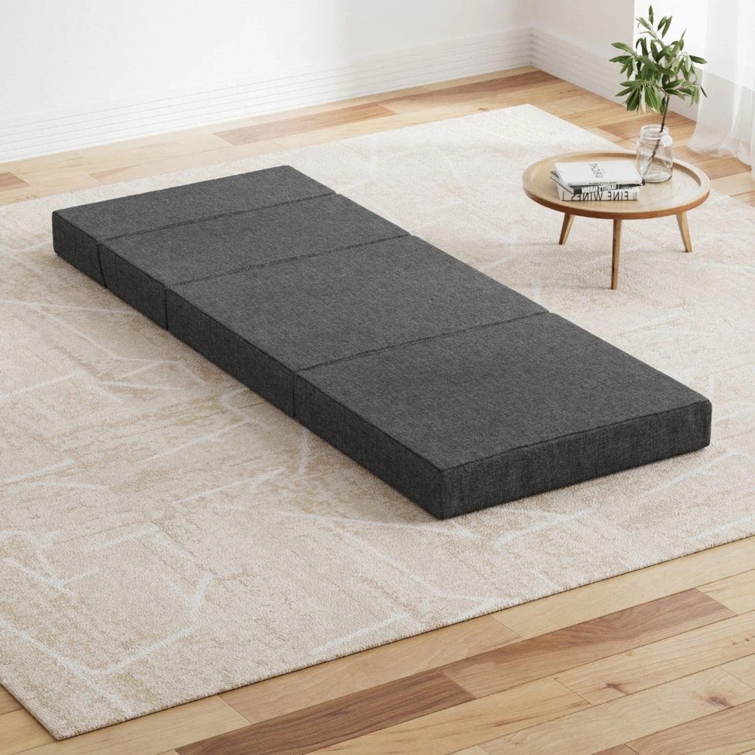 3 Giselle Bedding Foldable Mattress Folding Foam Bed Floor Mat - Grey, 3 of 6