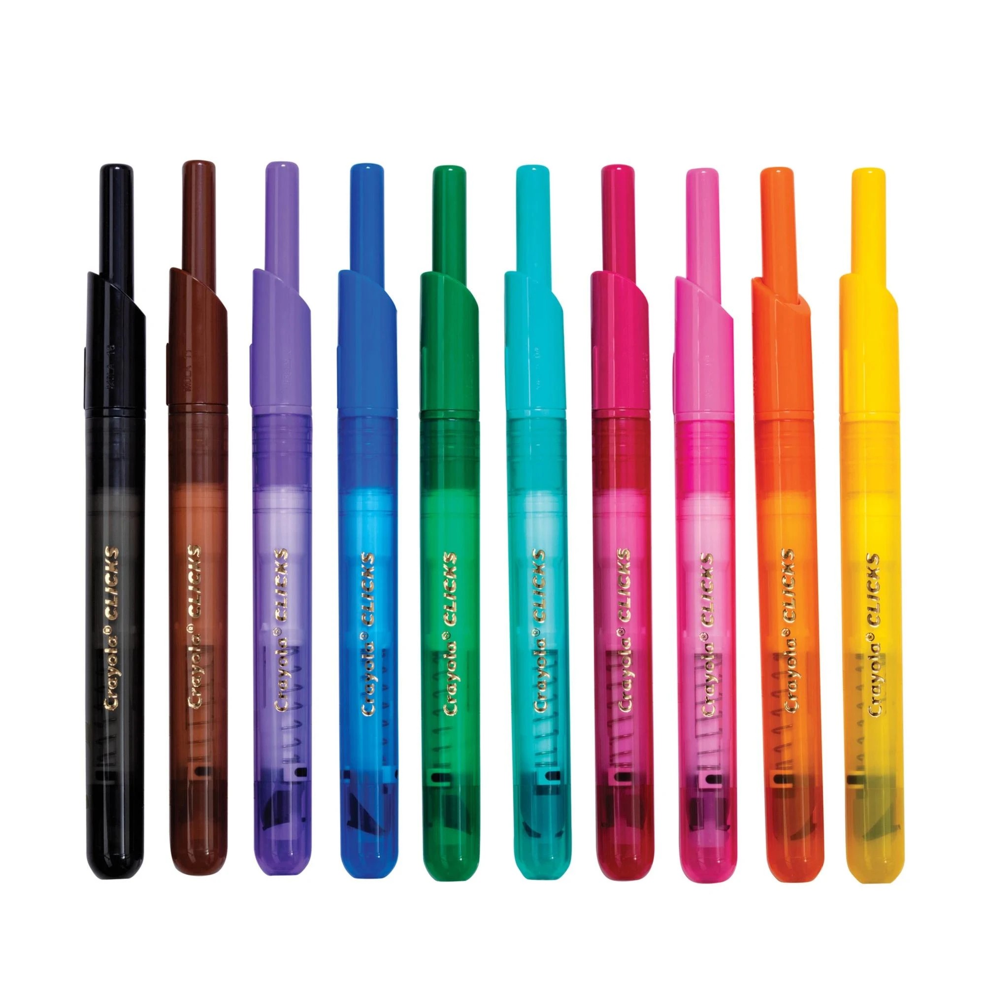 3 Crayola Clicks 10 Pack Retractable Markers - Multi, 3 of 7