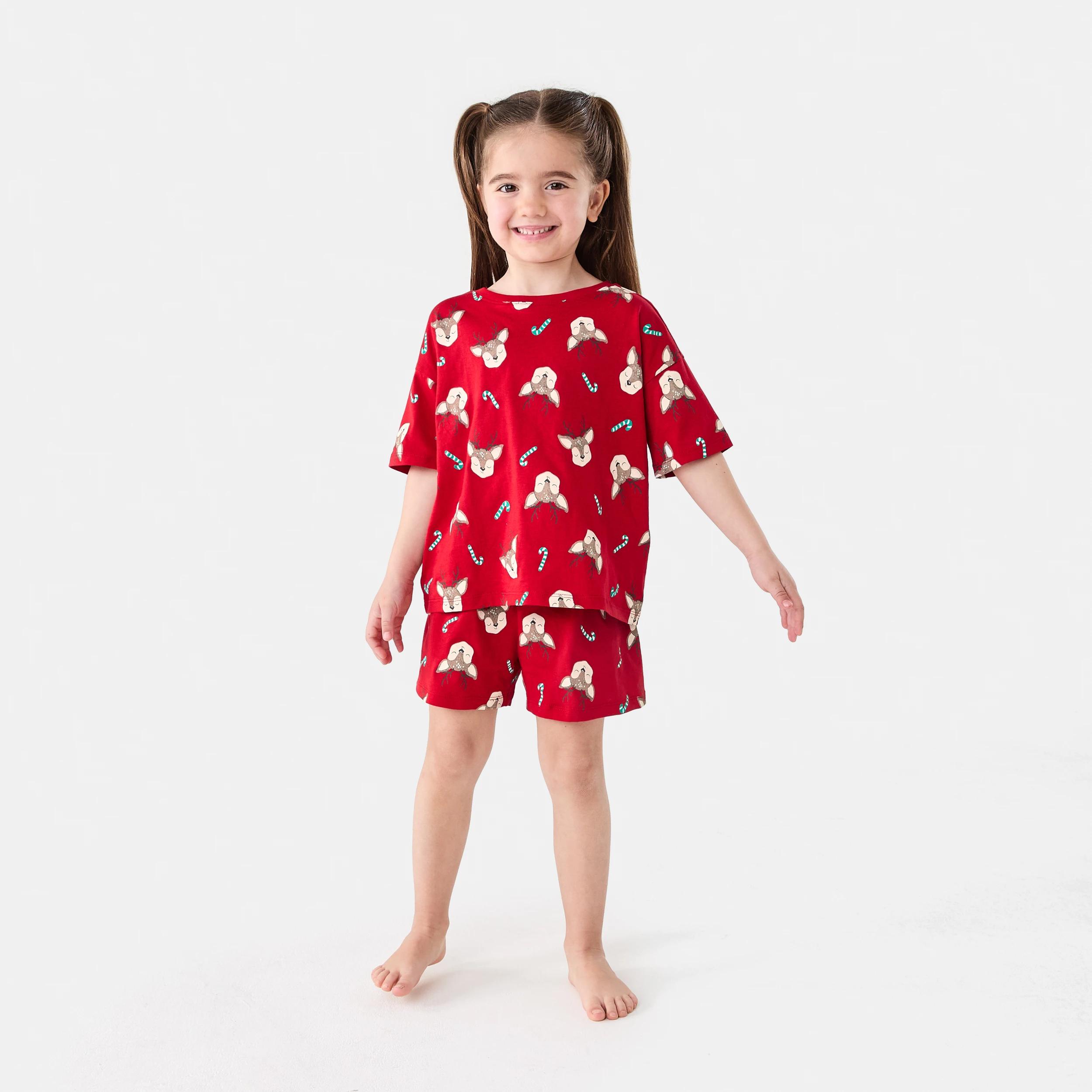 1 Christmas Knit Pyjama Set RED DEER, 1 of 7