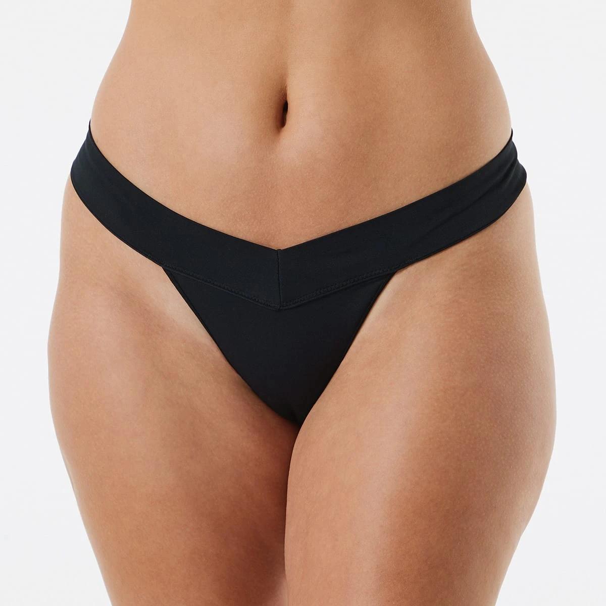 4 3 Pack V-Front Seamfree G-string Briefs Black, 4 of 7