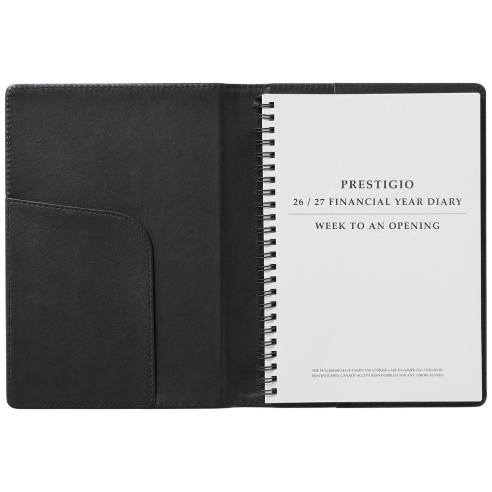 3 J.Burrows A5 Week to View Executive FY26/27 Diary Black, 3 of 7