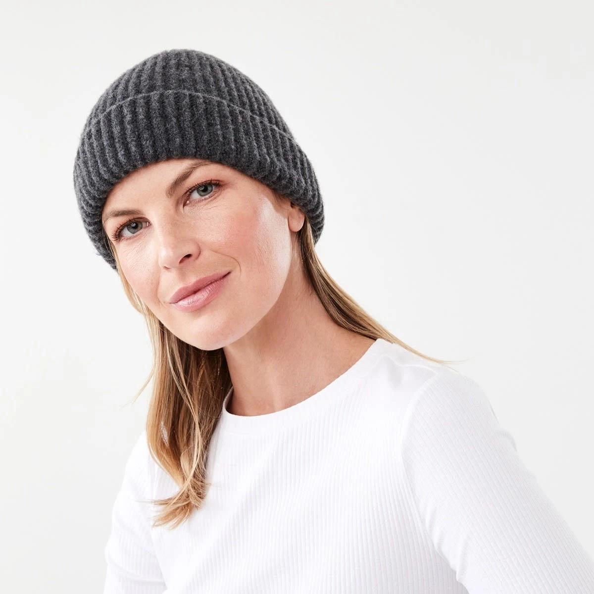 4 Basic Rib Beanie Gry Chmrle, 4 of 5