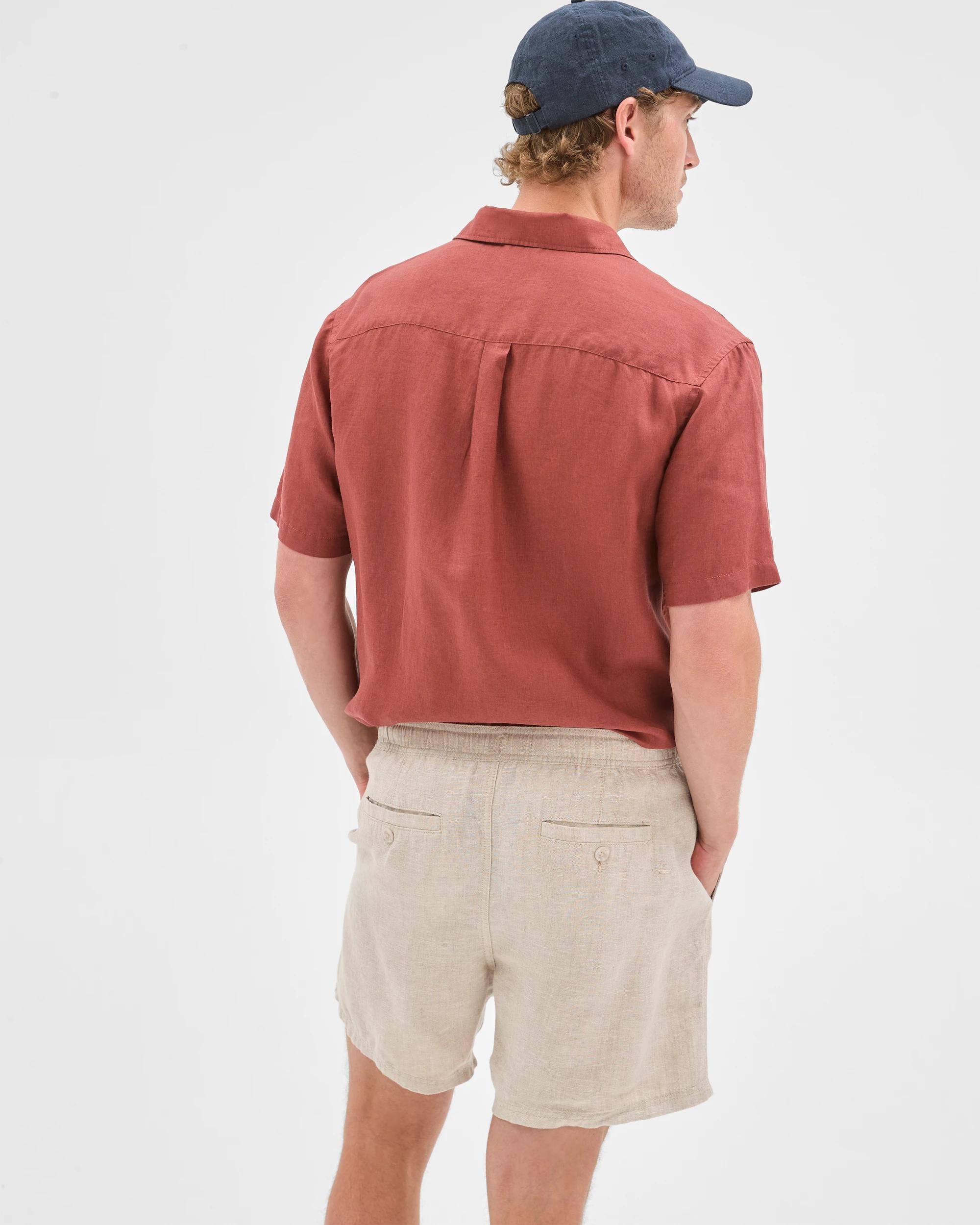 5 Target Man European Linen Shorts STONE, 5 of 5
