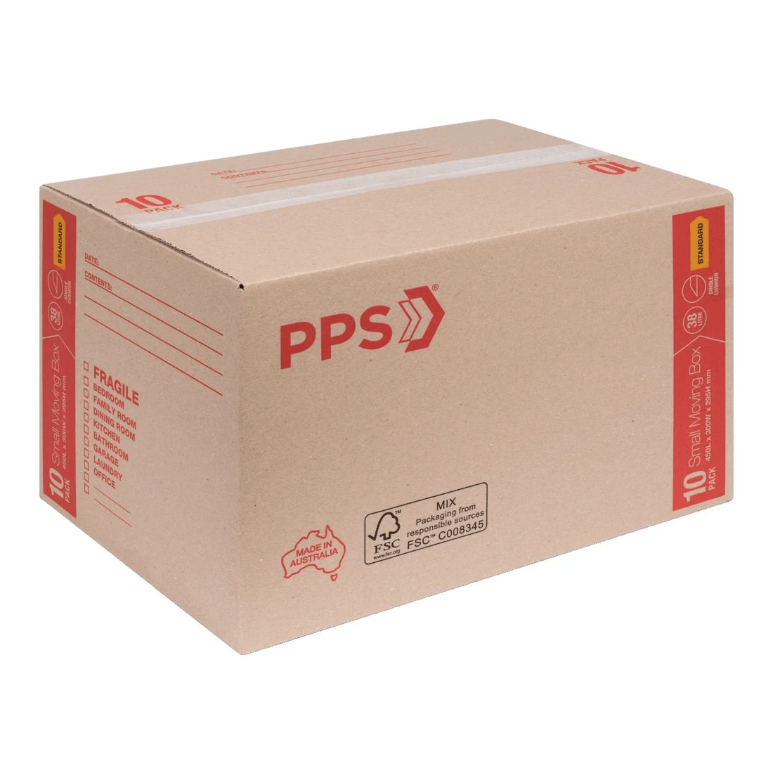 2 PPS Moving Boxes 450 x 300 x 295mm 10 Pack, 2 of 4