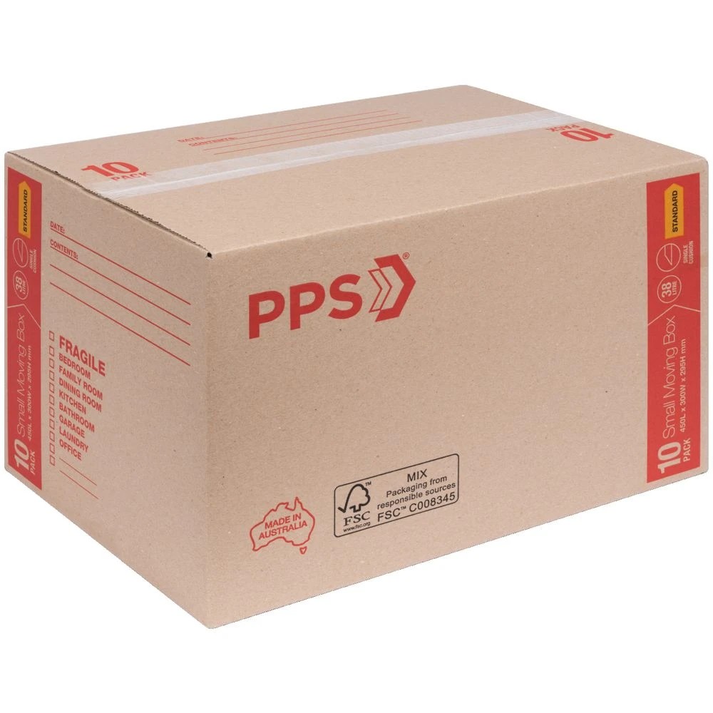 2 PPS Moving Boxes 450 x 300 x 295mm 10 Pack, 2 of 4