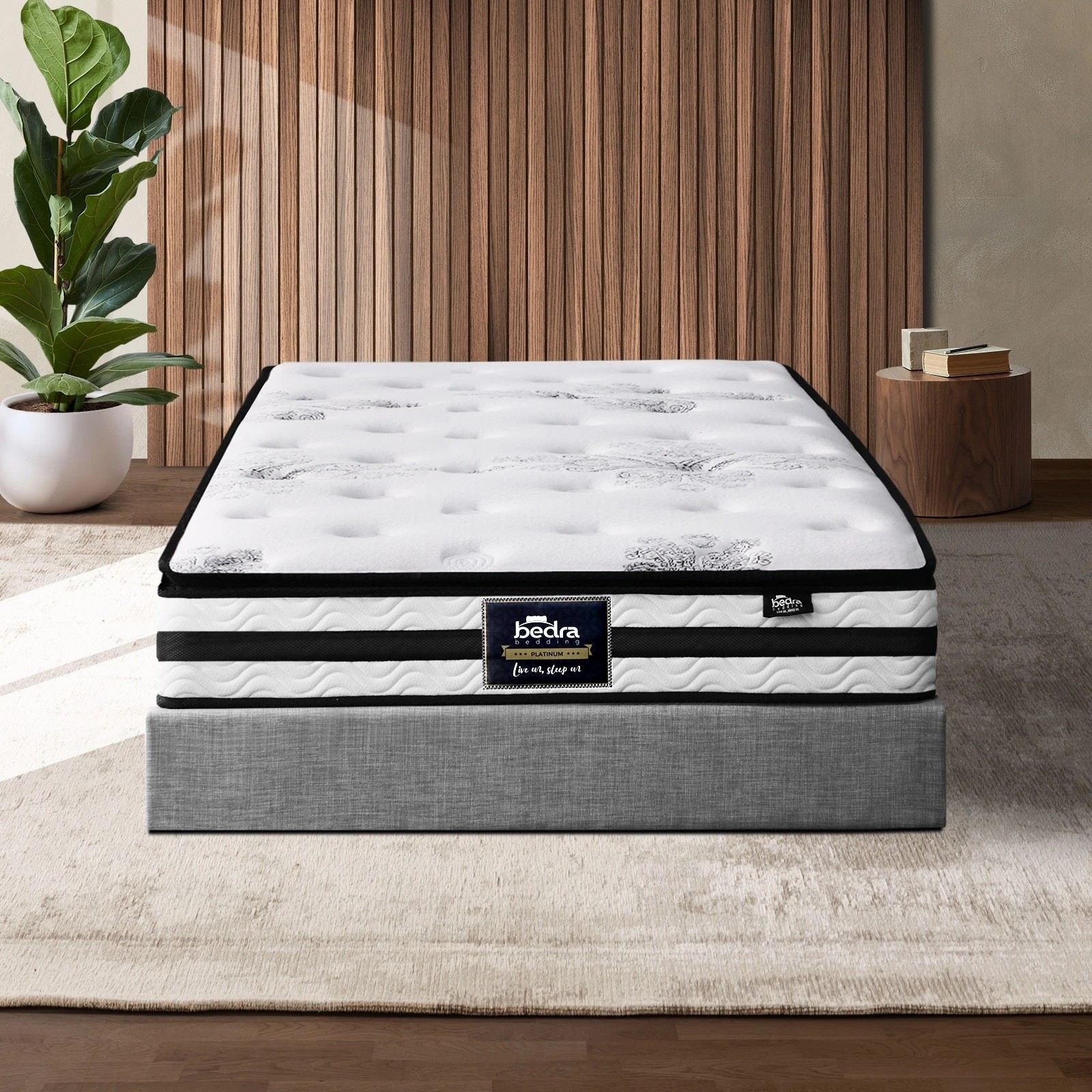 3 Bedra Bedding Single Mattress Luxury Bed Bonnell Spring Foam 22cm - Single Bed - Multi, 3 of 4
