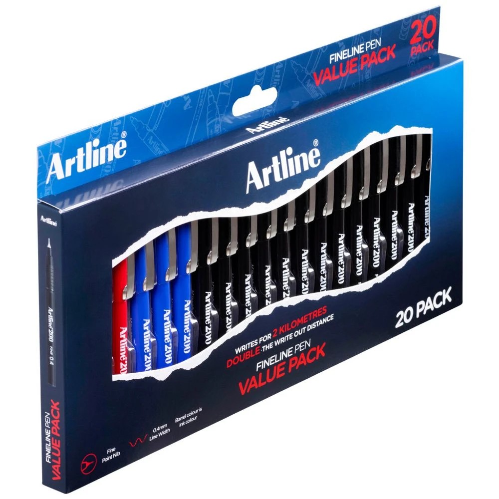 4 Artline 200 Fineliner 0.4mm 20 Pack, 4 of 4