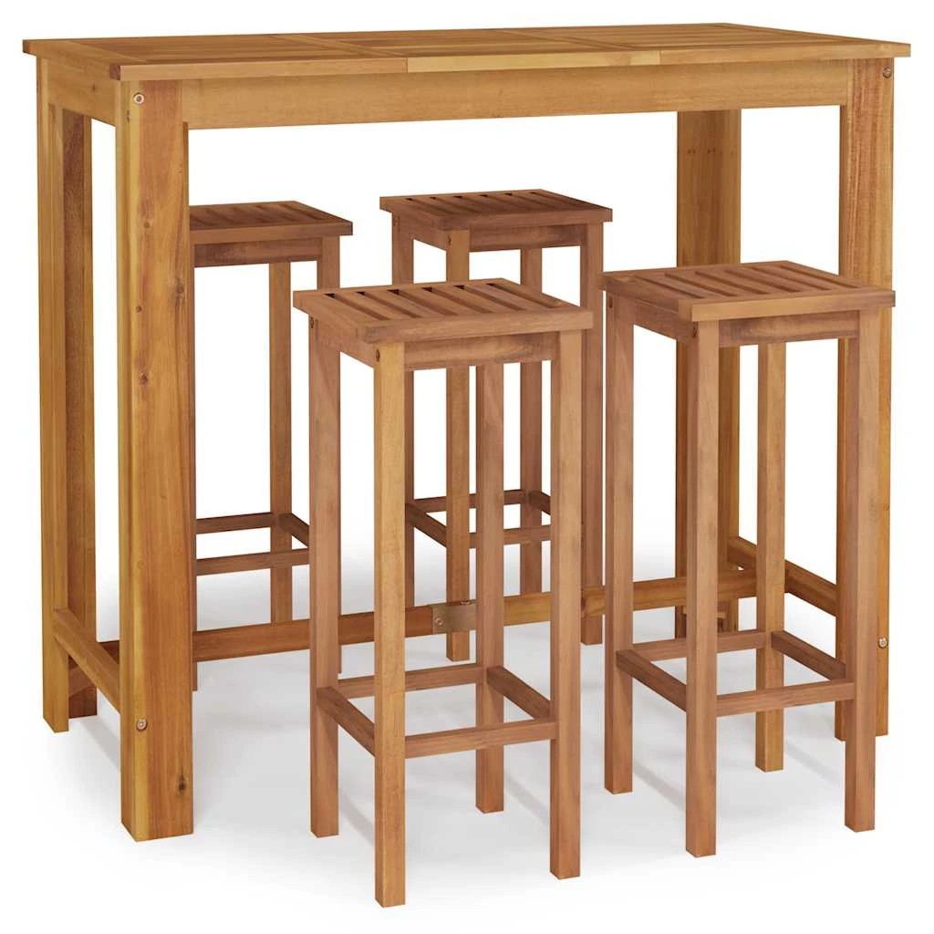 1 vidaXL garden bar set Durable - Brown, 1 of 8