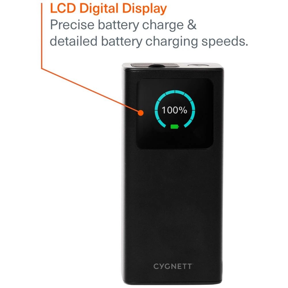 3 Cygnett Chargeup Titan 30,000mAh LCD Powerbank Black, 3 of 5