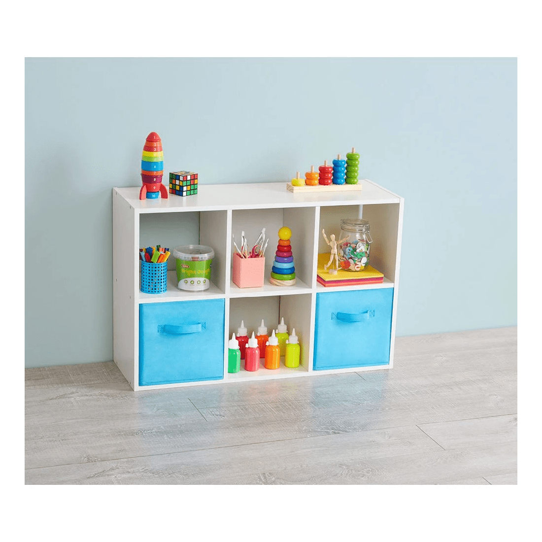 2 6 Cube Bookcase White, 2 of 4