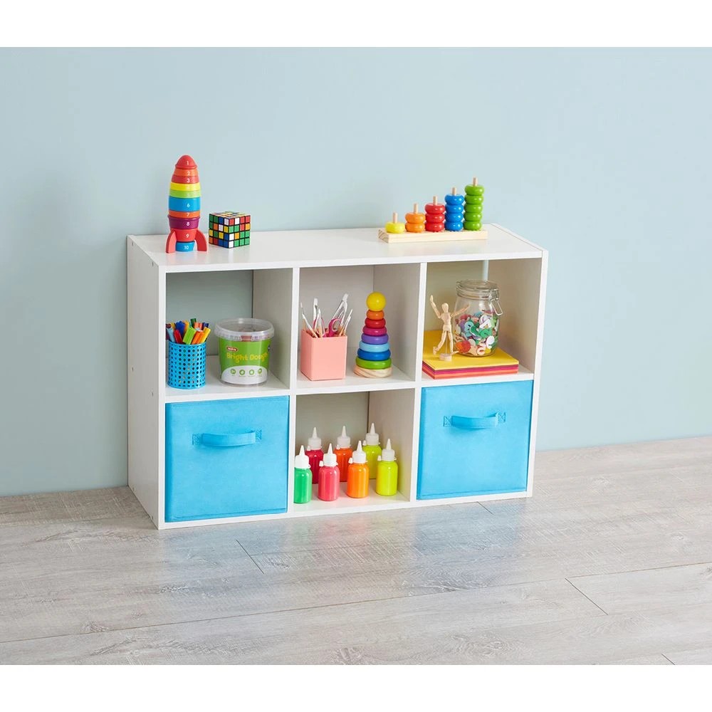 2 6 Cube Bookcase White Kids Storage & Furniture, 2 of 4