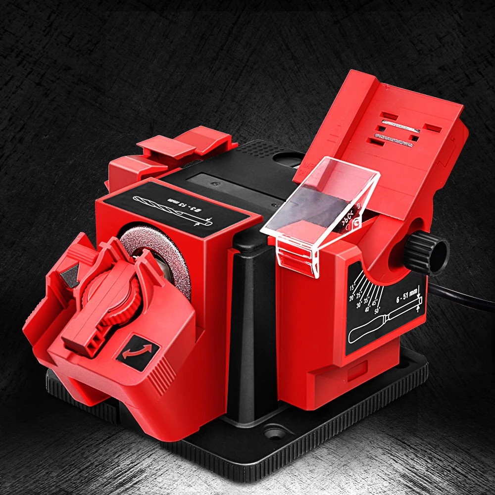 4 Giantz Tool Sharpener Electric Drill Bit Scissor Chisel Planer Grinder - Red, 4 of 4
