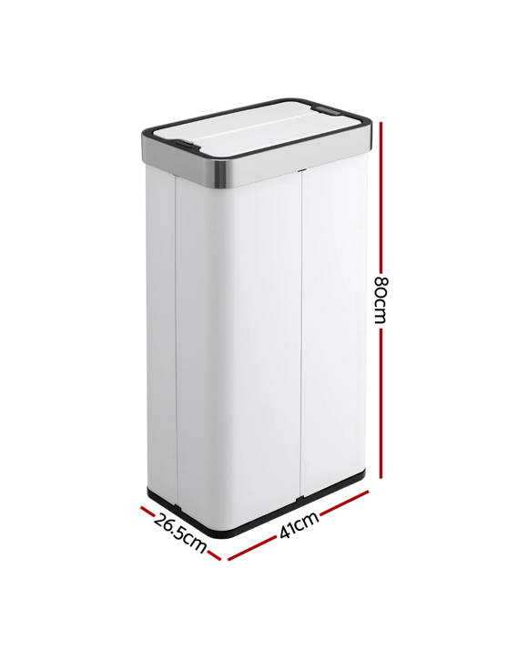 Devanti Rubbish Bin 70L Automatic Sensor Kitchen Bin