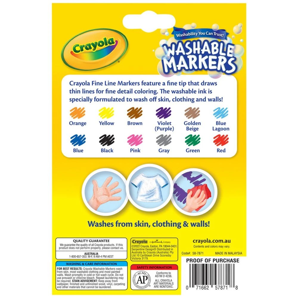 5 Crayola Ultra-clean Fine Line Markers 12 Pack, 5 of 5