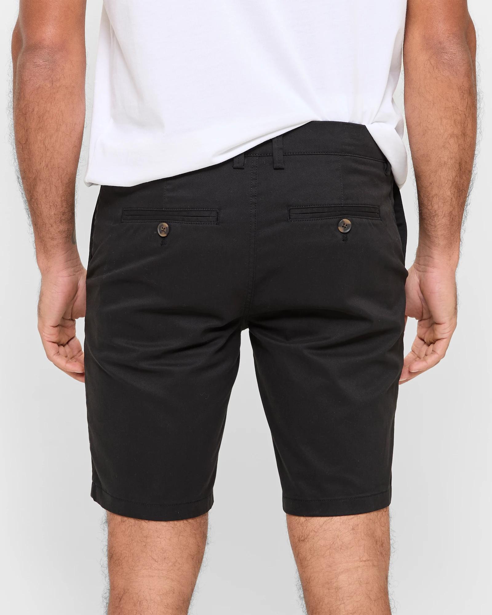 5 Target Australian Cotton Blend Slim Chino Shorts BLACK, 5 of 5
