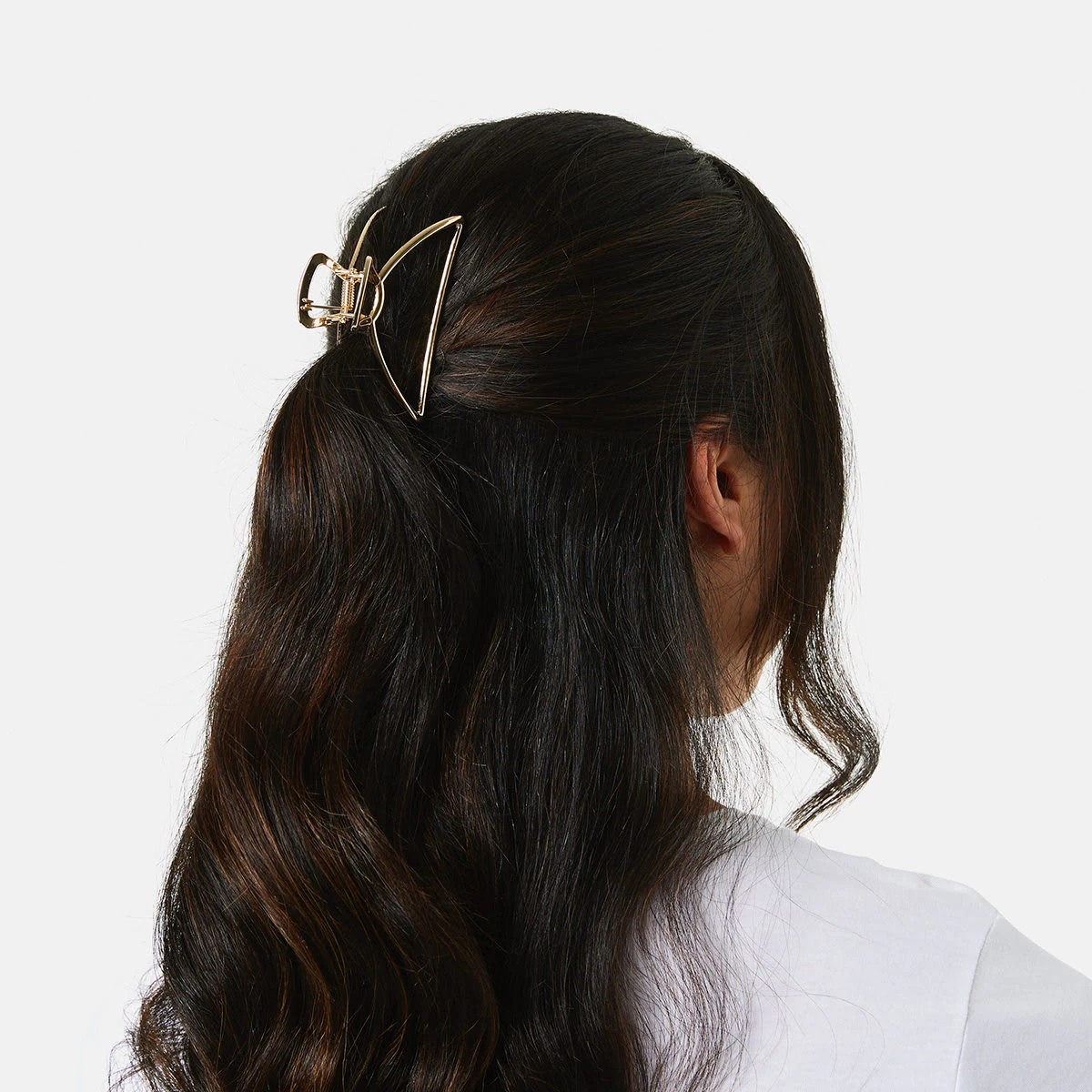 3 2 Pack Gold Tone Metal Hair Clips, 3 of 4