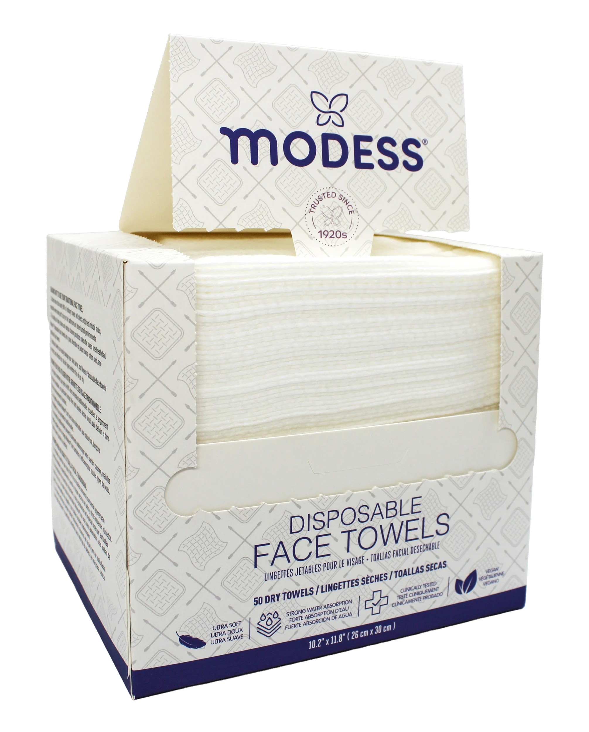 3 50 Pack Modess Disposable Dry Face Towels, 3 of 4