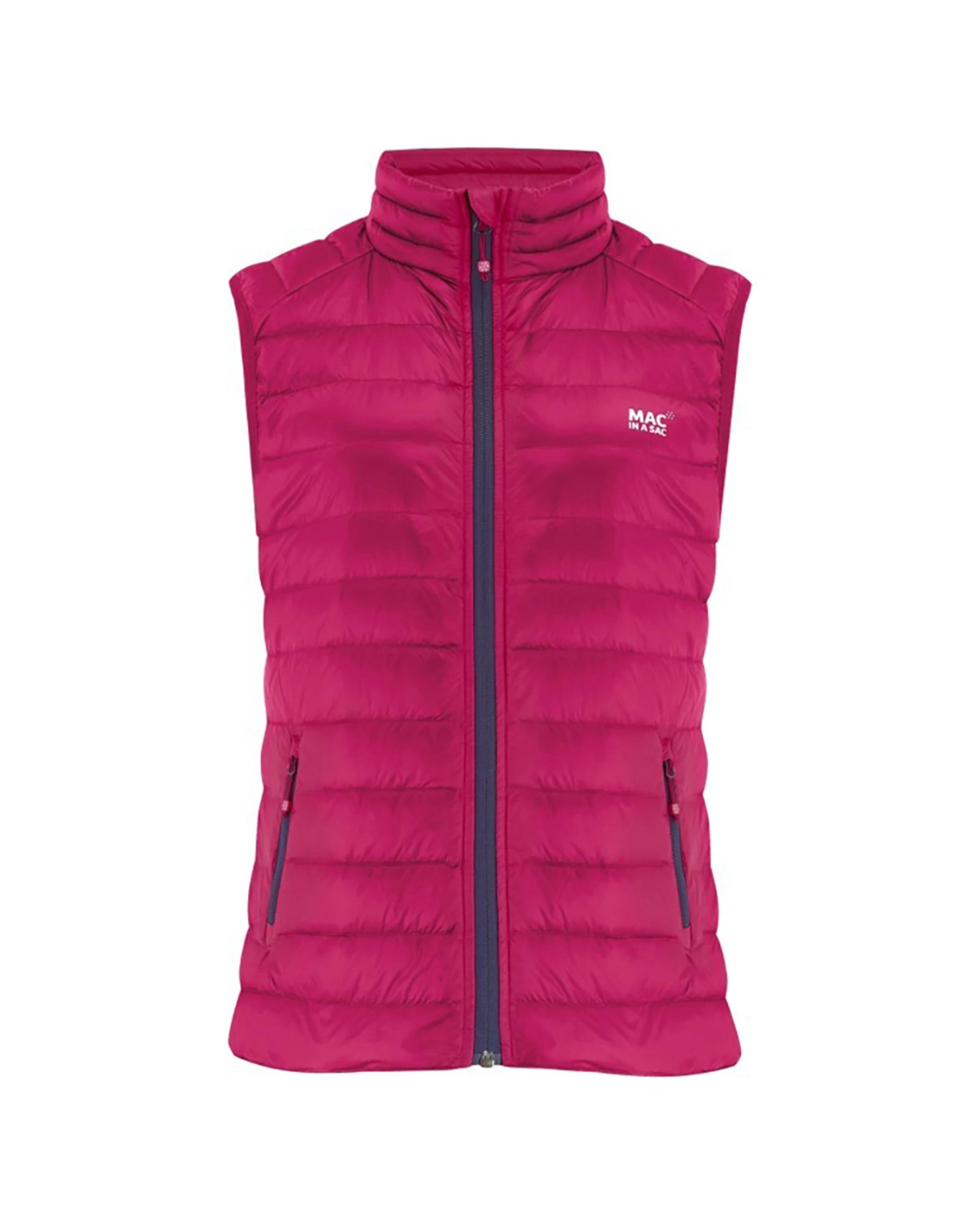1 Mac In A Sac Adult Ladies Alpine Down Vest PINK, 1 of 5