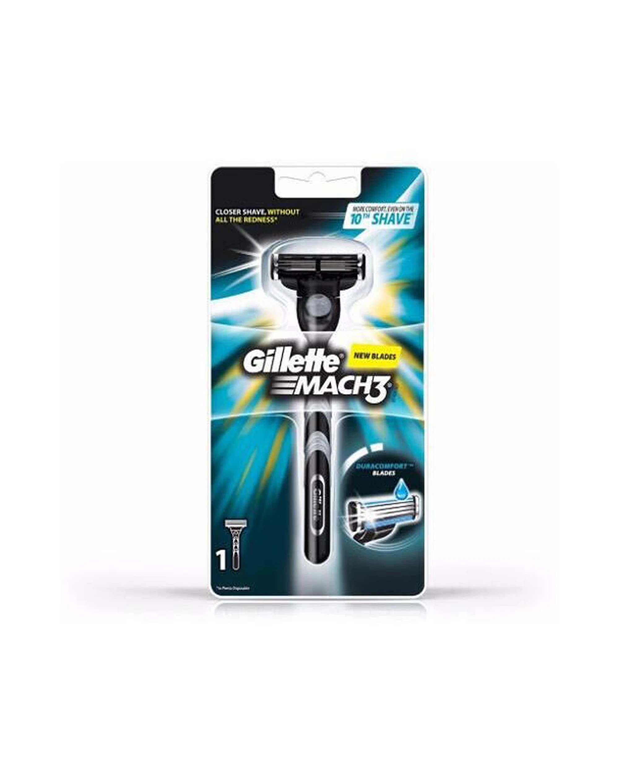 2 Gillette 6PK Mach3 Premium Razor Duracomfort Blades Beard Trimming Care For Men - Blue, 2 of 2