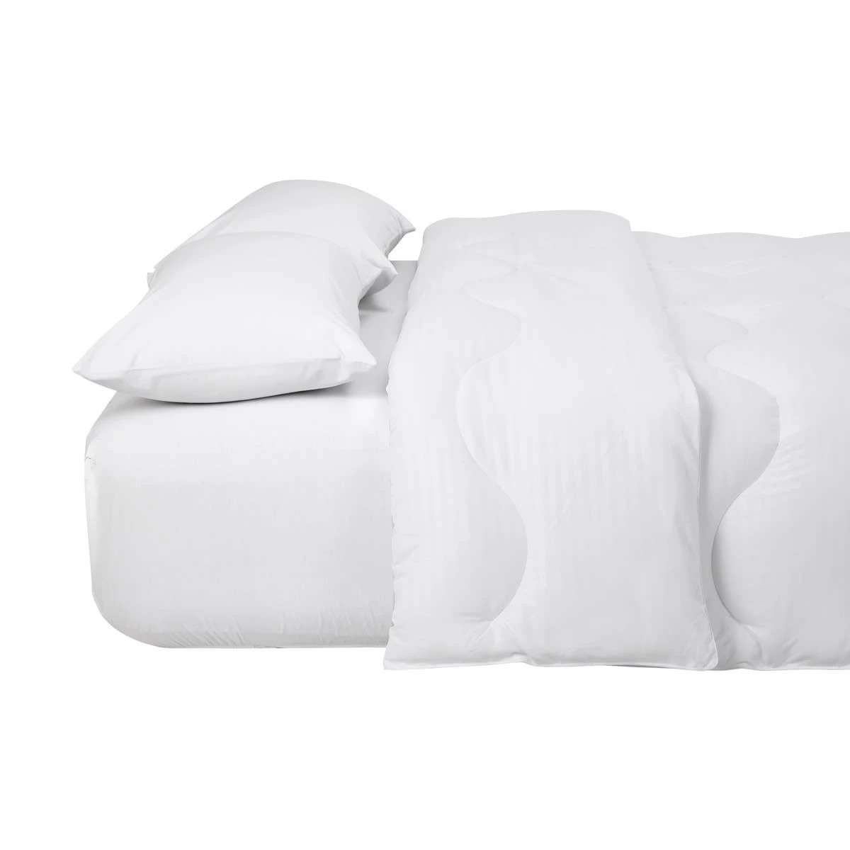 4 Ultra Warmth Touch of Silk Quilt - King Bed, White, 4 of 4