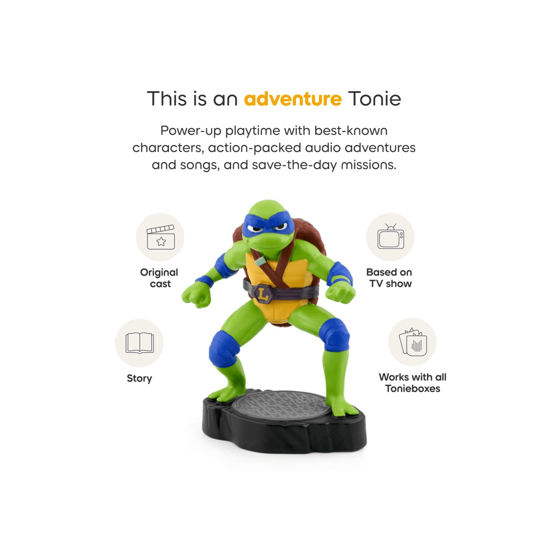 4 Teenage Mutant Ninja Turtles - Leonardo Tonie Audio Character - Multi, 4 of 6