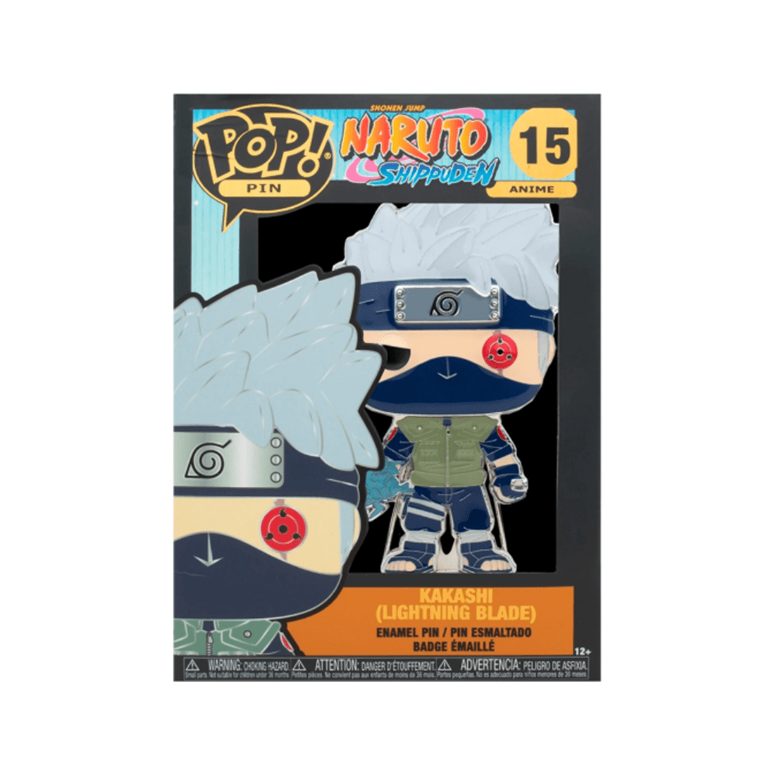 3 POP Kakashi Lightning Blade Pin 10cm Enamel Naruto Collectible Window Box - Multi, 3 of 3