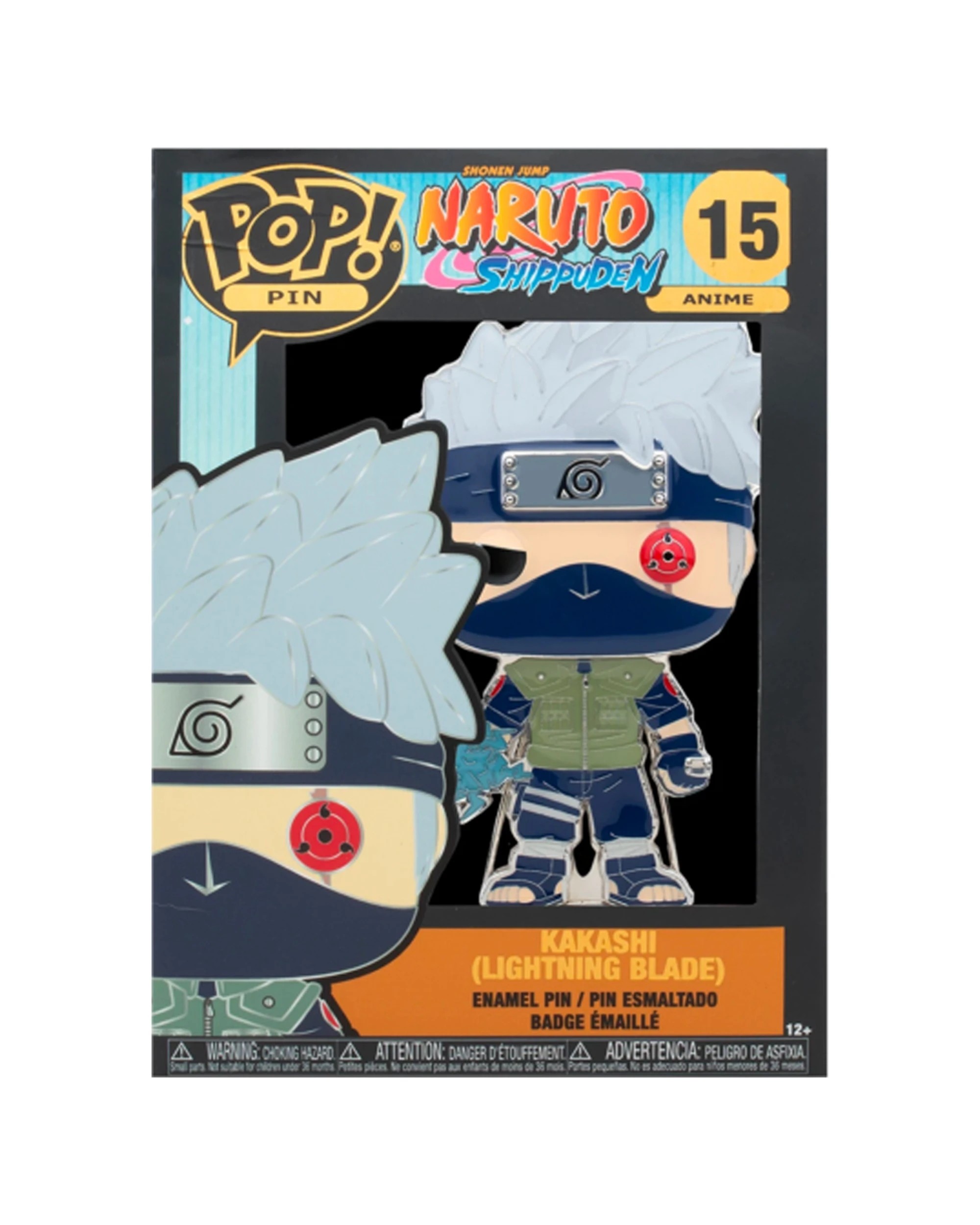 3 POP Kakashi Lightning Blade Pin 10cm Enamel Naruto Collectible Window Box - Multi, 3 of 3