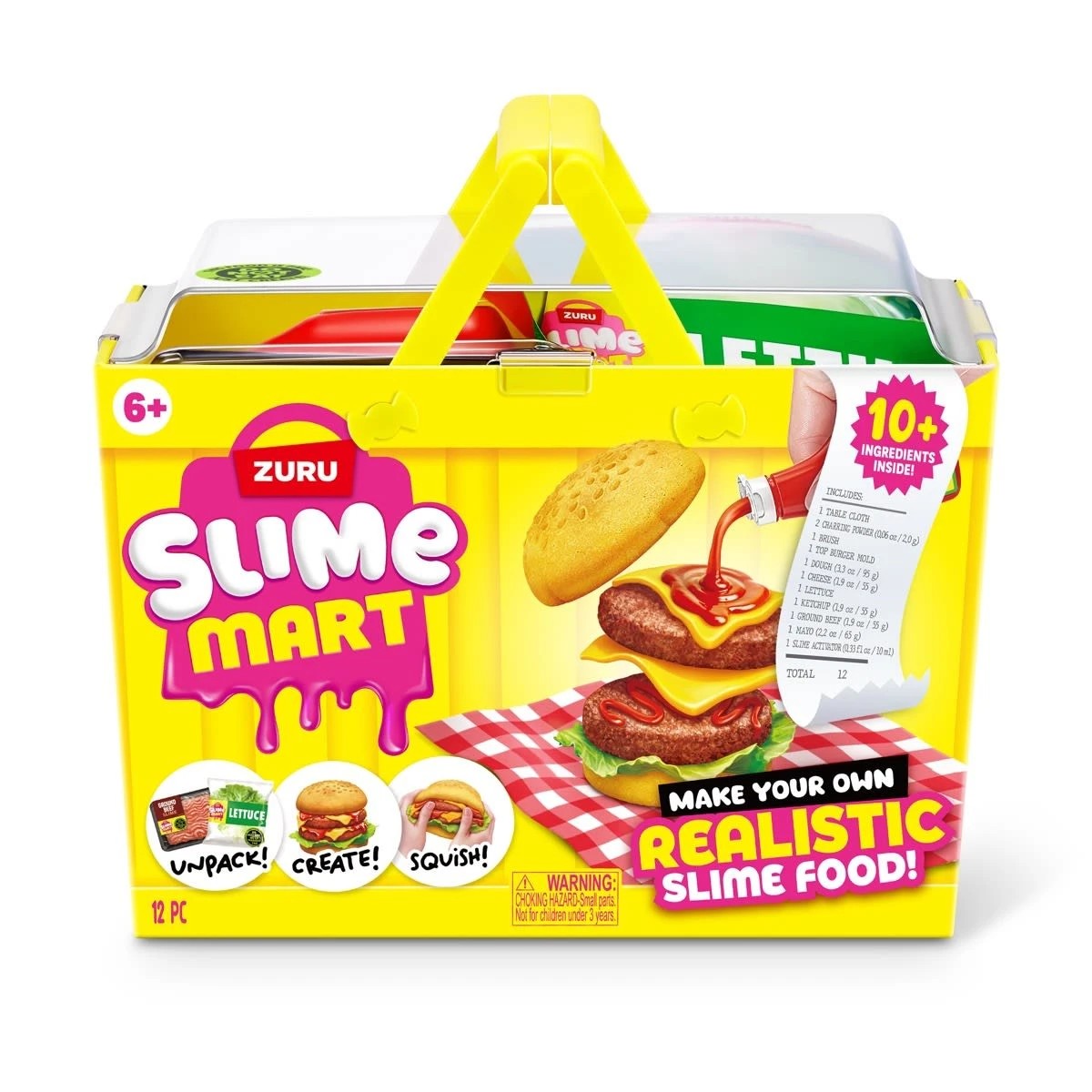 1 12 Piece Zuru Slime Mart Make Your Own Realistic Slime Food Playset, 1 of 8