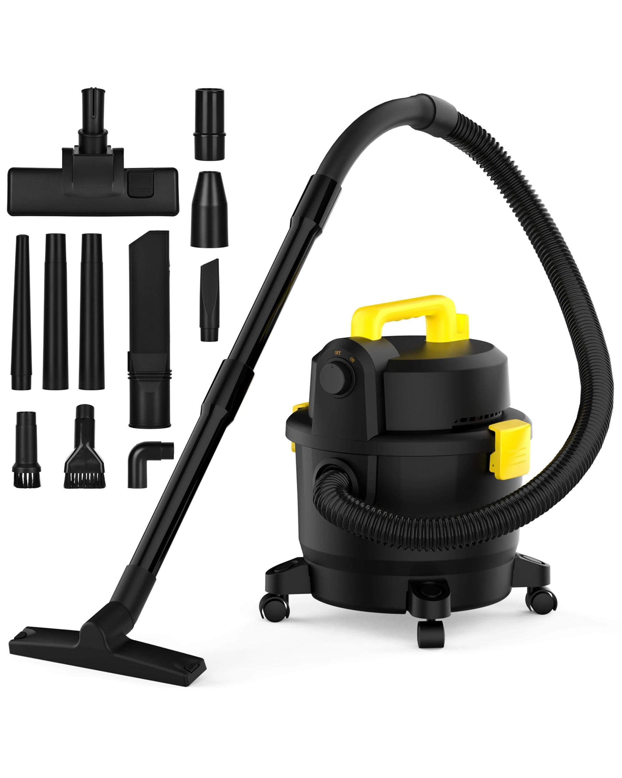 1 Advwin 4 In 1 Wet And Dry Vacuum Cleaner 18l 1000w Black For Pet Hair Dust Liquid, 1 of 7