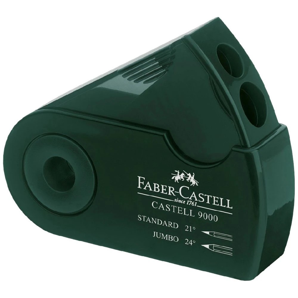 1 Faber-Castell 9000 Twin Sharpener Green, 1 of 2