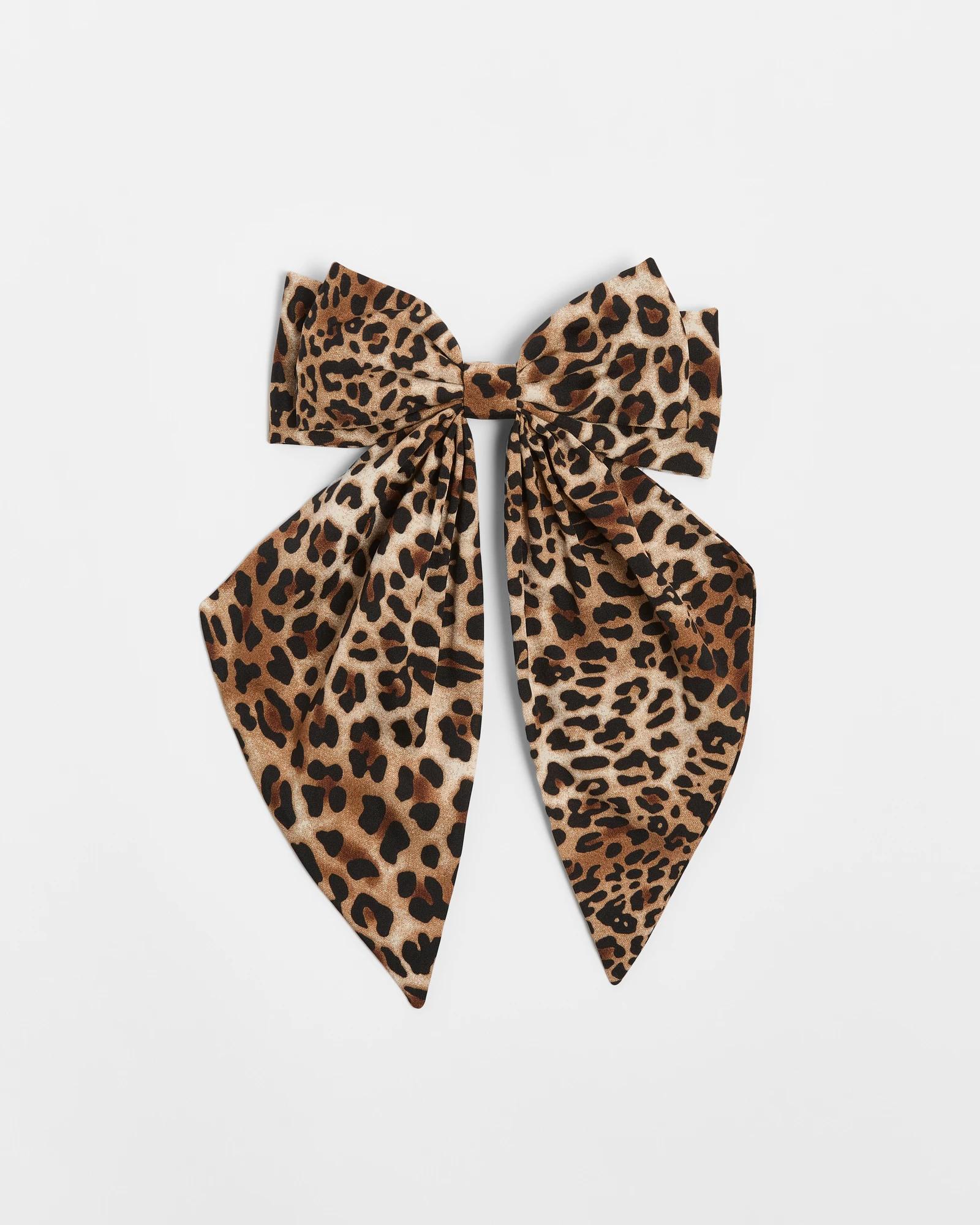 1 Target Large Ocelot Leopard Print Hair Bow OCELOT LEOPARD, 1 of 1