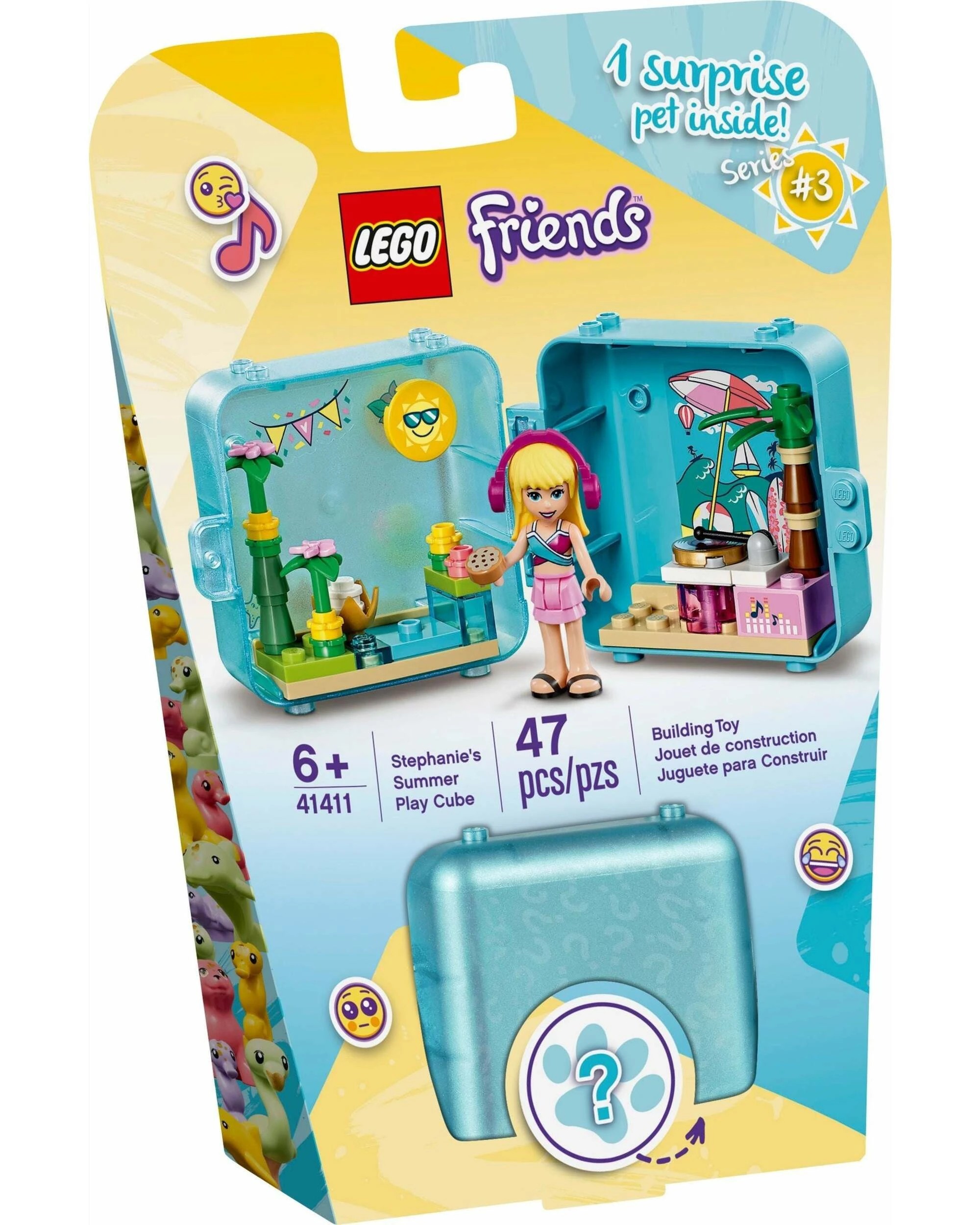 1 LEGO 41411 Stephanie's Summer Play Cube: Beach DJ Fun, 1 of 5