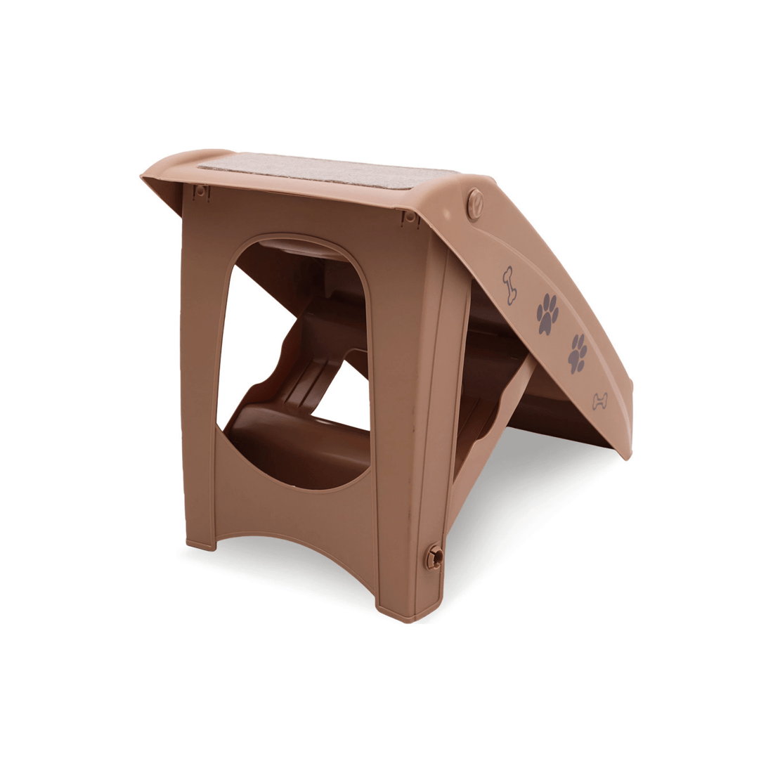 3 Furtastic Foldable Pet Stairs 50cm Dog Ladder Cat Ramp with Non-Slip Mat for Indoor Outdoor, 3 of 4