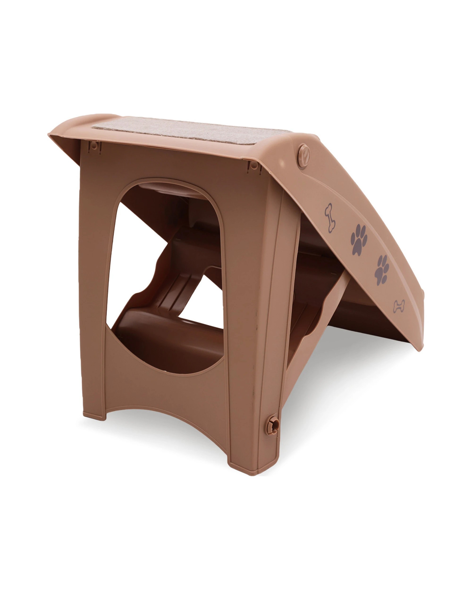 3 Furtastic Foldable Pet Stairs 50cm Dog Ladder Cat Ramp with Non-Slip Mat for Indoor Outdoor, 3 of 4