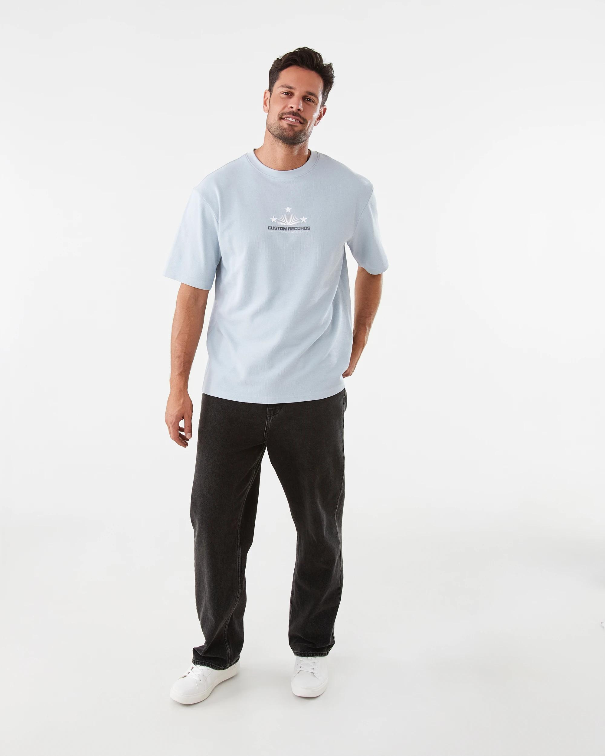 2 Textured Print T-shirt Blu Rcds, 2 of 7