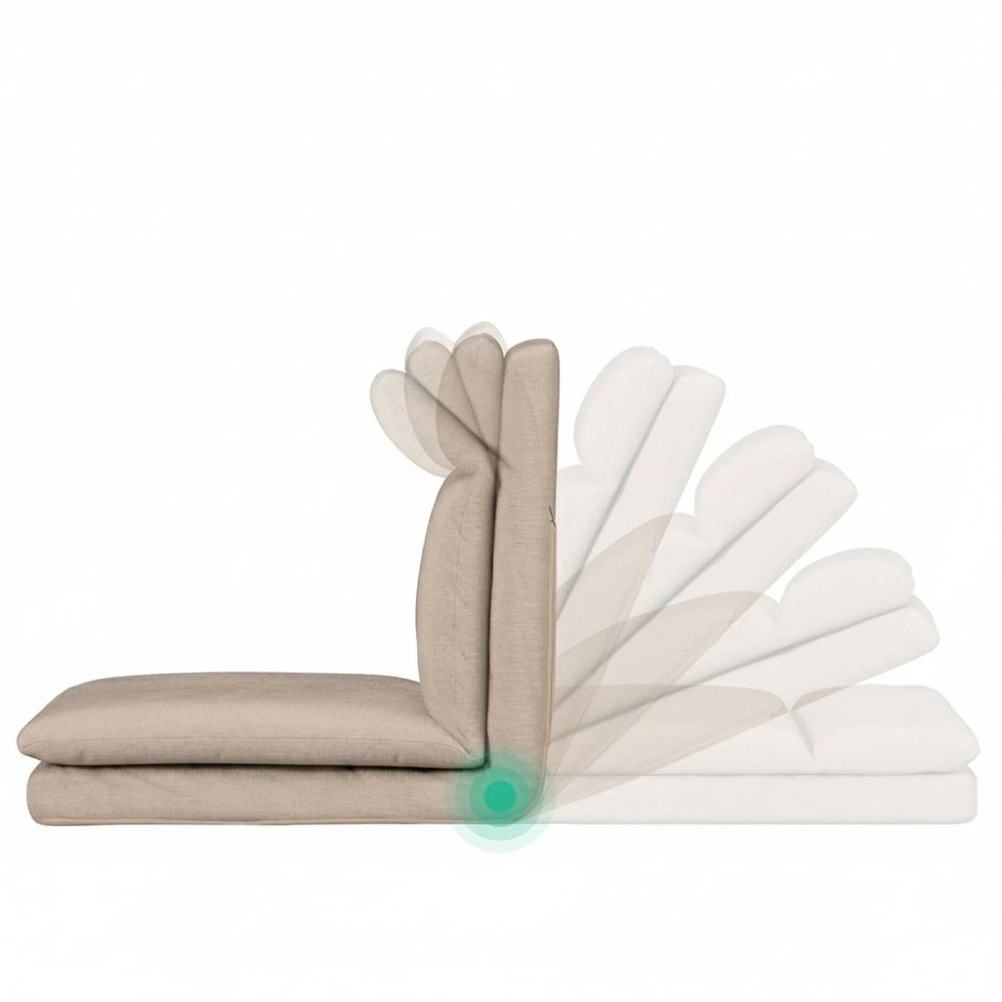 4 Artiss Floor Chair Sofa 1 Seater Linen - Brown, 4 of 5