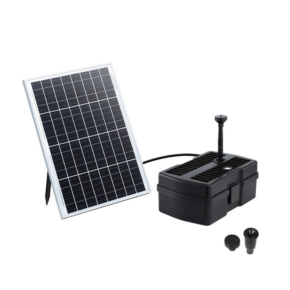 1 Gardeon Solar Submersible Water Pond Fountain Pump with Filter Box 6FT 1190L/H - Black, 1 of 8