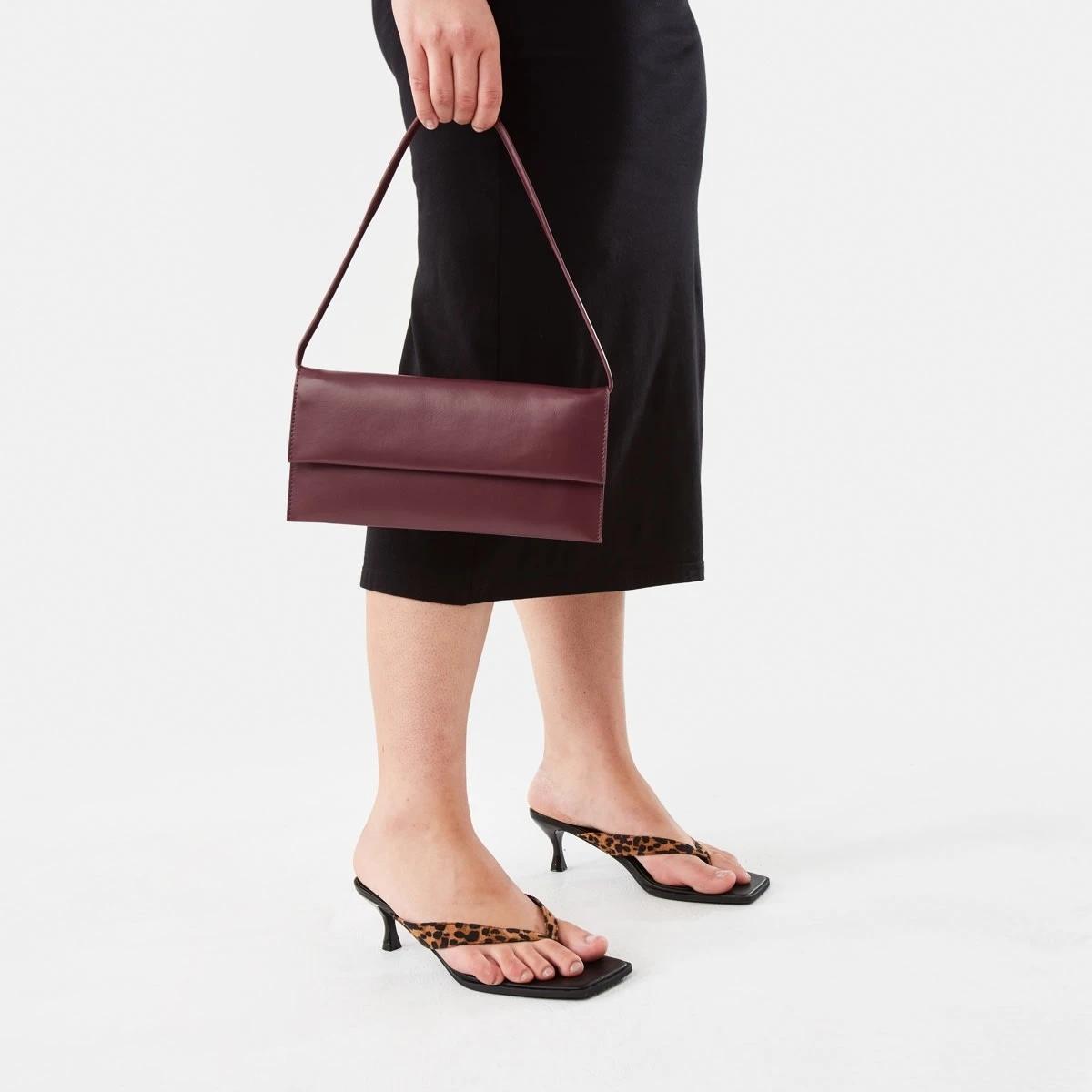 7 3 Pocket Shoulder Bag Crimsn Red, 7 of 7